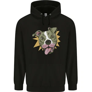 A Yampy Pitbull Dog Childrens Kids Hoodie - Picture 1 of 3