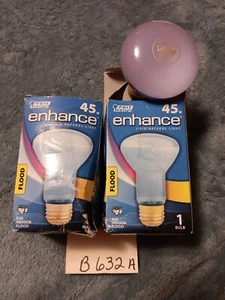 2 Feit Enhance 45W R20 Indoor Flood Bulbs- ugly boxes, perfect and tested 💡 - Picture 1 of 3