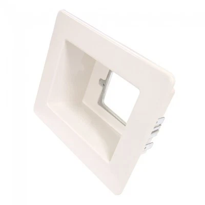 Recessed Point - Flush Box Kit - White Wall Box / Hidden GPO Powerpoint - image 1 of 4