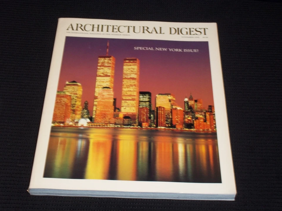 1992 NOVEMBER ARCHITECTURAL DIGEST MAGAZINE - NY SPECIAL ISSUE COVER - E 4094 - Image 1 of 2