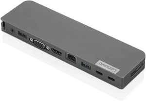Lenovo USB-C Mini Dock, 7-in-1 Portable Dock with HDMI, VGA, USB-C 40AU0065US - Picture 1 of 6