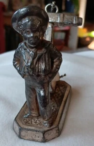 Rare Antique Simpson Hall Miller Co. Silver Plate Boy With Anchor  - Picture 1 of 9