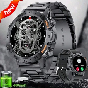 Für Android iOS Smartwatch Herren Taktisch Militär Bluetooth Anruf Blutdruck - Zdjęcie 1 z 17