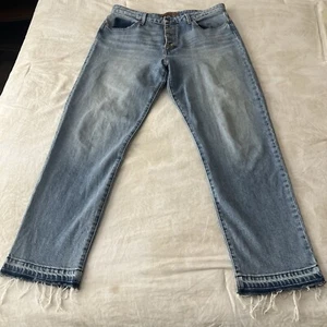 Joe’s Jeans Womens The Debbie High Rise Straight Ankle Size 31 Frayed Hem Light - Picture 1 of 16