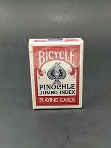 VINTAGE VERSIEGELT '94 Fahrrad Jumbo Index 44 Spielkarten rot (NEU ALTBESTAND) - Bild 1 von 3