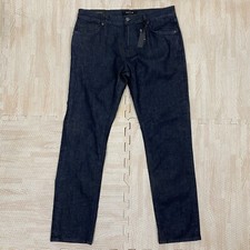 NWT DSTLD Mens Skinny Slim Dark Wash Blue Denim Stretch Jeans Size 34 X 31