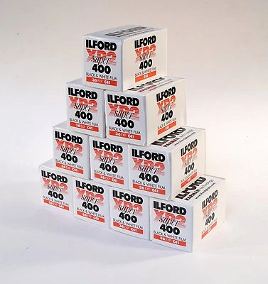Ilford XP2 Black and White 35mm Film - 36 Exposure - 400ASA - PACK OF 10 - Image 1 of 4