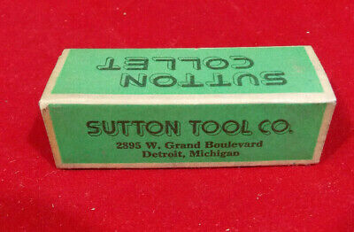 Sutton Tool Co. Collet SIZE: 3/16 TYPE 3 1/2 VN. VINTAGE NEW OLD STOCK ! USA • 11.01£