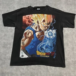 Vintage Dragonball Z Shirt 3XL Rare AOP Shirt Black 2 Sided Mexican Bootleg Y2K - Picture 1 of 6