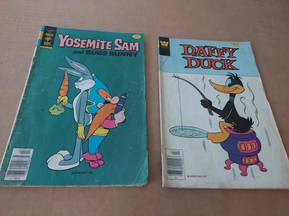 Vintage 1979/1980 Warner Brothers "Yosemite Sam & Daffy Duck" Comic Books Lot/2 - Imagem 1 de 4