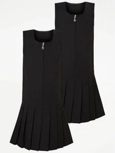 2er-Pack Mädchen Uniform alle Farben Tropfen Taille Falten Schule Stachel Kleid G - Bild 1 von 8