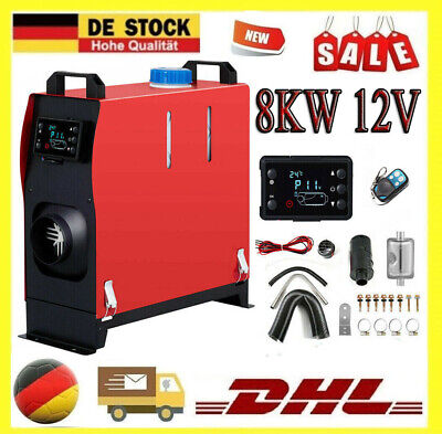 8kw 12v Lcd Diesel Standheizung Luftheizung Heizung Auto Air Heater Pkw Lkw Dhl • 134.23€