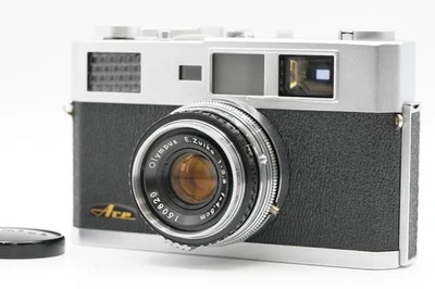 RARE [MINT] OLYMPUS Ace-E 35mm Rangefinder Film Camera 45mm F2.8 Lens From JAPAN - Image 1 of 4