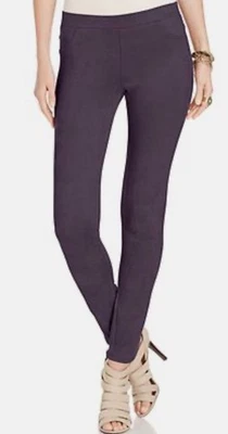 Nuevo Karen Kane Mujer Pequeño Púrpura Imitación Gamuza Pantalones Legging Jegging Elástico $99 Foto 1 de 4