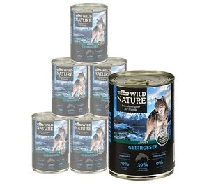 Hundefutter Nassfutter Gebirgssee Adult getreidefrei Lachs 6 x 400 g, Dehner - Bild 1 von 4