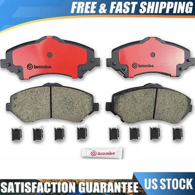 Комплект передних керамических оригинальных тормозных колодок Brembo для Jeep Wrangler 2007-2017 годов выпуска - Изображение 1 из 3