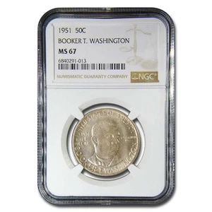 1951 Booker T. Washington Half Dollar MS-67 NGC - Picture 1 of 3