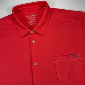 Camicia Tommy Bahama uomo XXXL ISLANDZONE SUPIMA rossa con bottoni casual - Foto 1 di 5