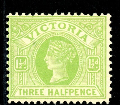 Victoria 1897 Australia QV 1½p Yellow Green Scott #179 MNH G815 ⭐⭐⭐⭐⭐⭐ - Image 1 of 4