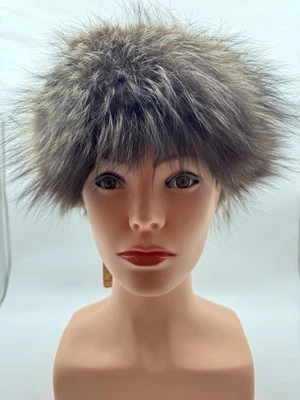 Sombrero de Colección Años 50'60 Piel Reutilizada Zorro Plateado Pastillero Joske's of Houston, Tx Nuevo con Etiquetas Foto 1 de 4