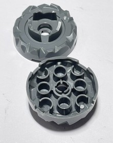 LEGO&reg; 87750 Turntable 4 x 4 Top (Atlantis Key Holder) Dark Bluish Gray 4 pieces