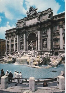 CPA. CARTE POSTALE. ITALIE . FONTAINE DE TREVI . ROME . . 1971. bon état - Picture 1 of 1