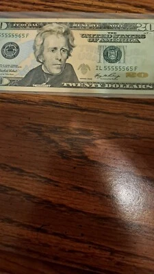 Serie Fancy Number 55555565 20 Dollar 2006 - Image 1 of 4