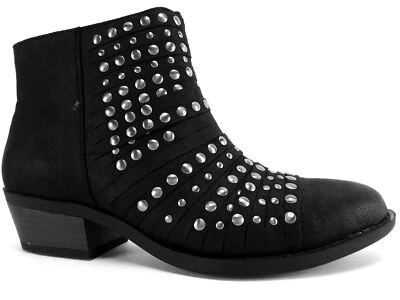 Botines para mujer White Mountain Desire con tachuelas negros talla 7 M Foto 1 de 4