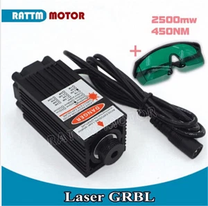 Módulo láser de 2,5W 2500mw 450nm + gafas para máquina de grabado láser hágalo usted mismo - Imagen 1 de 5