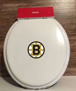 Boston Bruins NHL Team Logo Holz Standard WC-Sitz weiß Höhle Badezimmer Dekor - Bild 1 von 1