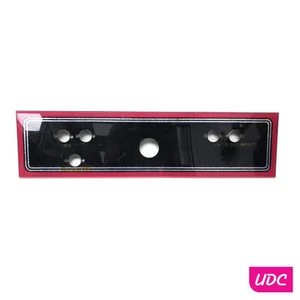 Red Arcade Machine Control Panel With Holes - Picture 1 of 1