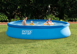 Intex 15' x 33" Easy Set Swimming Pool with 530 GFCI GPH Filter Pump 28157EH