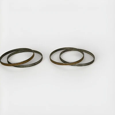 Vintage Gibbs 6" Metal/Cork Embroidery Hoop Spring Tension + 1 Non-branded Hoop - Image 1 of 4