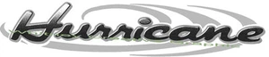 "HURRICANE" RV LOGO With Flairs Black/Grey Version  Not Old Stock made fresh! - Picture 1 of 1