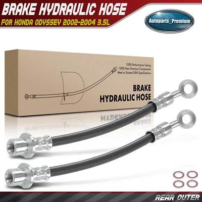 2x Manguera hidráulica de freno exterior trasero izquierdo y derecho para Honda Odyssey 2002-2004 3,5 L Foto 1 de 4