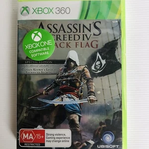 Xbox 360 Assassins Creed 4 IV Black Flag Special Edition - Inc Manual 2 Discs - Picture 1 of 4