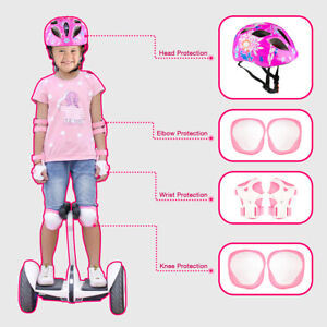 7pcs Boys Girls Kids Safety Skating Bike Helmet Knee Elbow Protective Gear Set