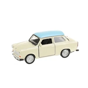 Maqueta de coche Trabant Trabi 601 RDA coche clásico 1:34-39 beige techo puede ser azul - Imagen 1 de 3