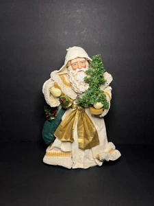 Vintage Midwest Imp. Topper de árbol de Navidad decorativo con capucha de Papá Noel 9,75" - Imagen 1 de 10