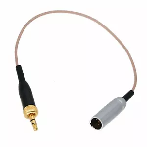 3.5mmLocking Plug to Mini-XLR Male TA4M 4P Audio Cable For Sennheiser Microphone - Picture 1 of 4