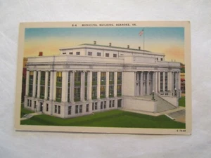 Roanoke Virginia Postcard Municipal Building VA - Picture 1 of 2