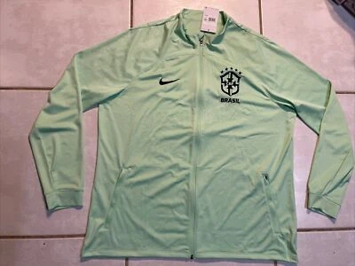 全新带标签 Nike Brazil National Team Strike Track 夹克 DX1950-390 男式 2XL — 第 1/4 张图片