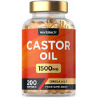 Castor Oil 1500mg | 200 Softgels | Pure Castor Oil Supplement | By Horbaach