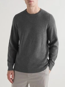 Suéter Mr P Porter Lana Grueso Grueso Acanalado Tejido Cuello Redondo M/L Italia $350 - Imagen 1 de 17