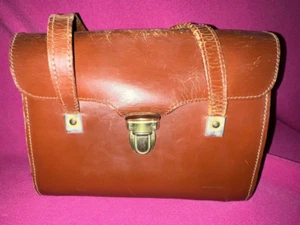 Beau sac à main rétro des années 1950 en cuir - Picture 1 of 7