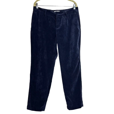 Pantalones de pana de lujo Coldwater Creek para mujer 14 bolsillos pequeños azules para piernas rectas Foto 1 de 4