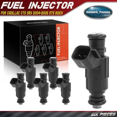 Inyector de combustible 6 piezas para Cadillac CTS SRX 2004-2006 STS Buick LaCrosse Allure 3,6 L Foto 1 de 4