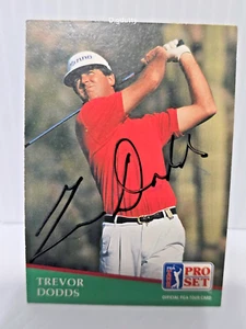 1991 PGA Pro Set PGA Tour Golf Card #153 Trevor Dodds - Auto Signed - Picture 1 of 2