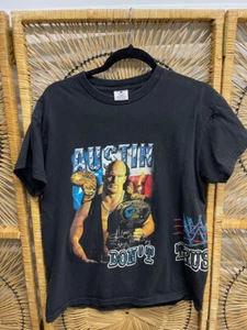 90s WWF WWE Wrestling Stone Cold Steve Austin Double Sided Youth Sz XL T-Shirt - Picture 1 of 11