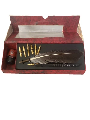 AM Authentic Models Feather Pen Set Schreibfeder Set - Image 1 of 2
